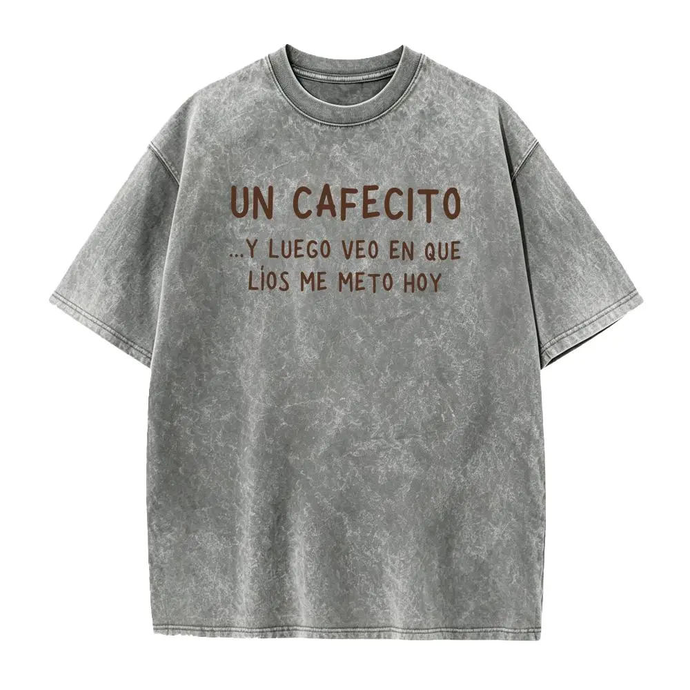Washed T-shirt-Grey