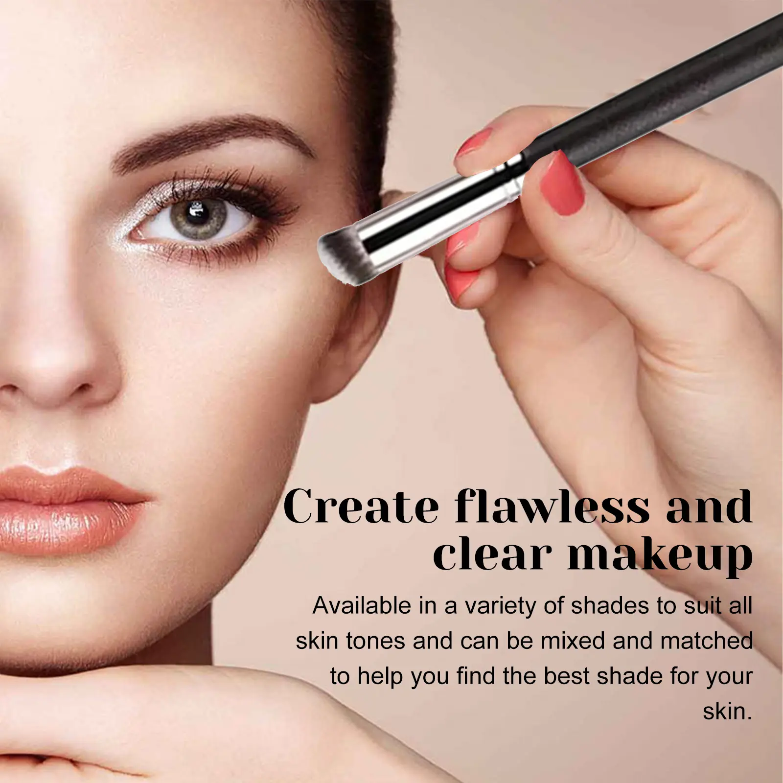 EELHOE3-color correcting concealer palette, cream contour palette, contour foundation highlighter palette (for covering dark circles, redness, acne, blemishes) (E)