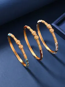 3pcs Elegant Bow Design Cuff Bangle, Fashionable Jewelry for Women & Girls, Trendy All-match & Exquisite Jewelry for Birthday Gift, Cuff Bracelet Set