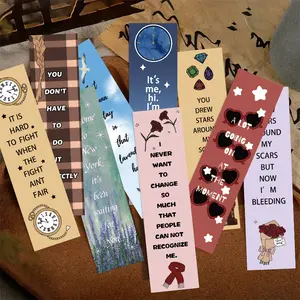 30 pieces of cartoon Taylor lyrics bookmarks, artistic and creative stationery supplies for journals, Instagram-style paper bookmarks, DIY-friendly and suitable for decoration