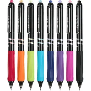 Retractable Gel Pens, 8 Pack, Vibrant Barrels, Fast Dry, Colorful Ink Gel Pens Fine Point 0.7mm, Back to School Supplies