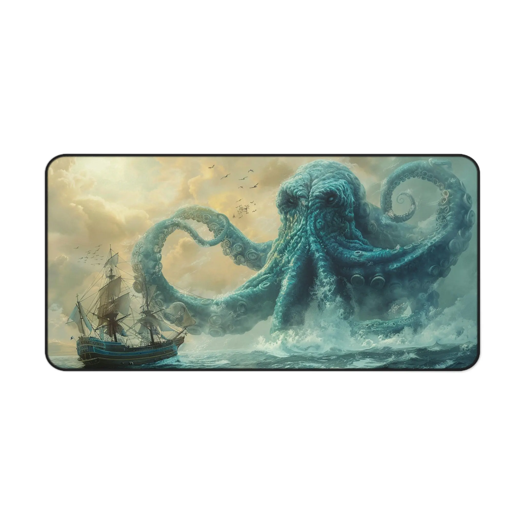 Kraken XL Desk Mat Fantasy Gamer Setup