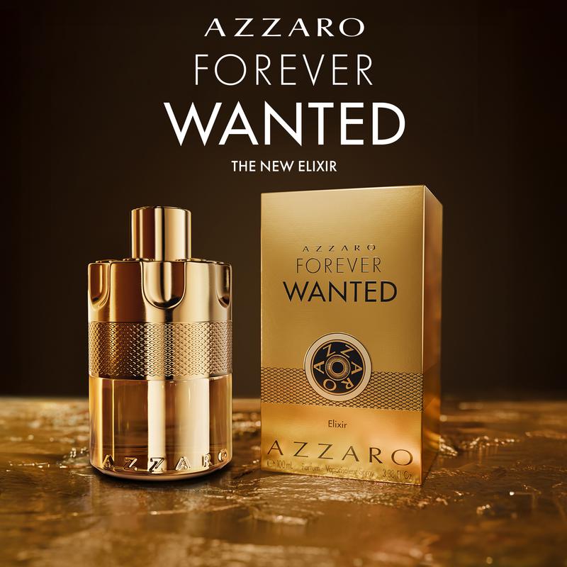 Azzaro Fragrance Forever Wanted Elixir 100ML Extrait de Parfum for Men Bold Spicy Sophistication Leather Warmth Regular Edition