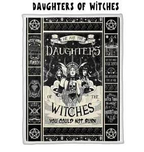 Daughters of Witches Custom Sherpa/Minky Blankets! 5 FT x 6.5 FT So Soft!