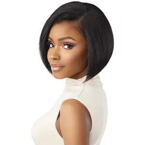 Sensationnel Curls Kinks Textured Glueless HD 13x6 Lace Front Wig - 13x6 KINKY BOB 9" - Kinky Edges