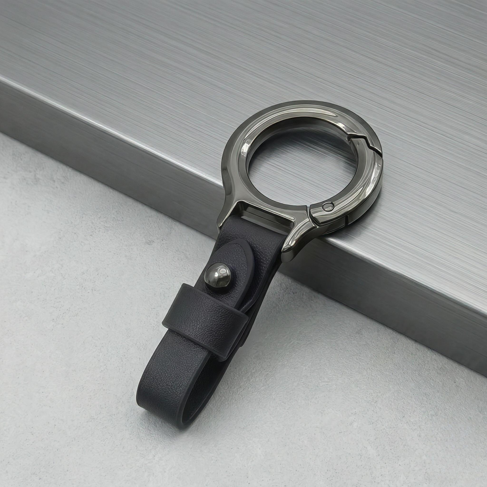 Personalized Horseshoe Car Keychain, Lucky Camper Key Ring, Durable Mini Keychain