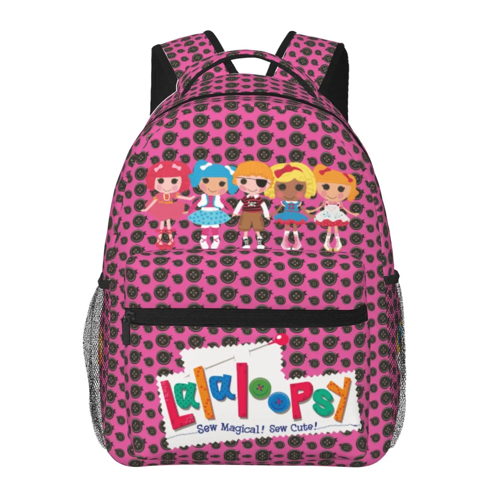 Lalaloopsy Kids Backpack We're Lalaloopsy Netflix Student Bookbag MGA Lalaloopsy Versatile School Bag, Birthday & Back to School Gift for Children