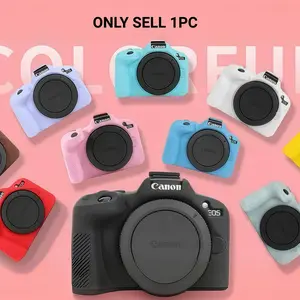 Lightweight Silicone Protective Case for Canon Eos R50 Vlog Camera Grip Body Skin Cover, Camera Accessories, Soft Material, Simple Design, Photography Camera Accessories