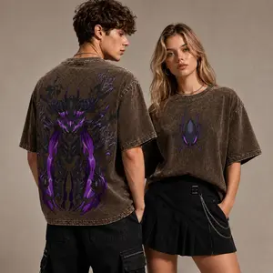 Beru Inspired Black Washed Anime T-Shirt, Purple Shadow Ant Armor Graphic Tee Streetwear Gift , Gift for Anime Lover