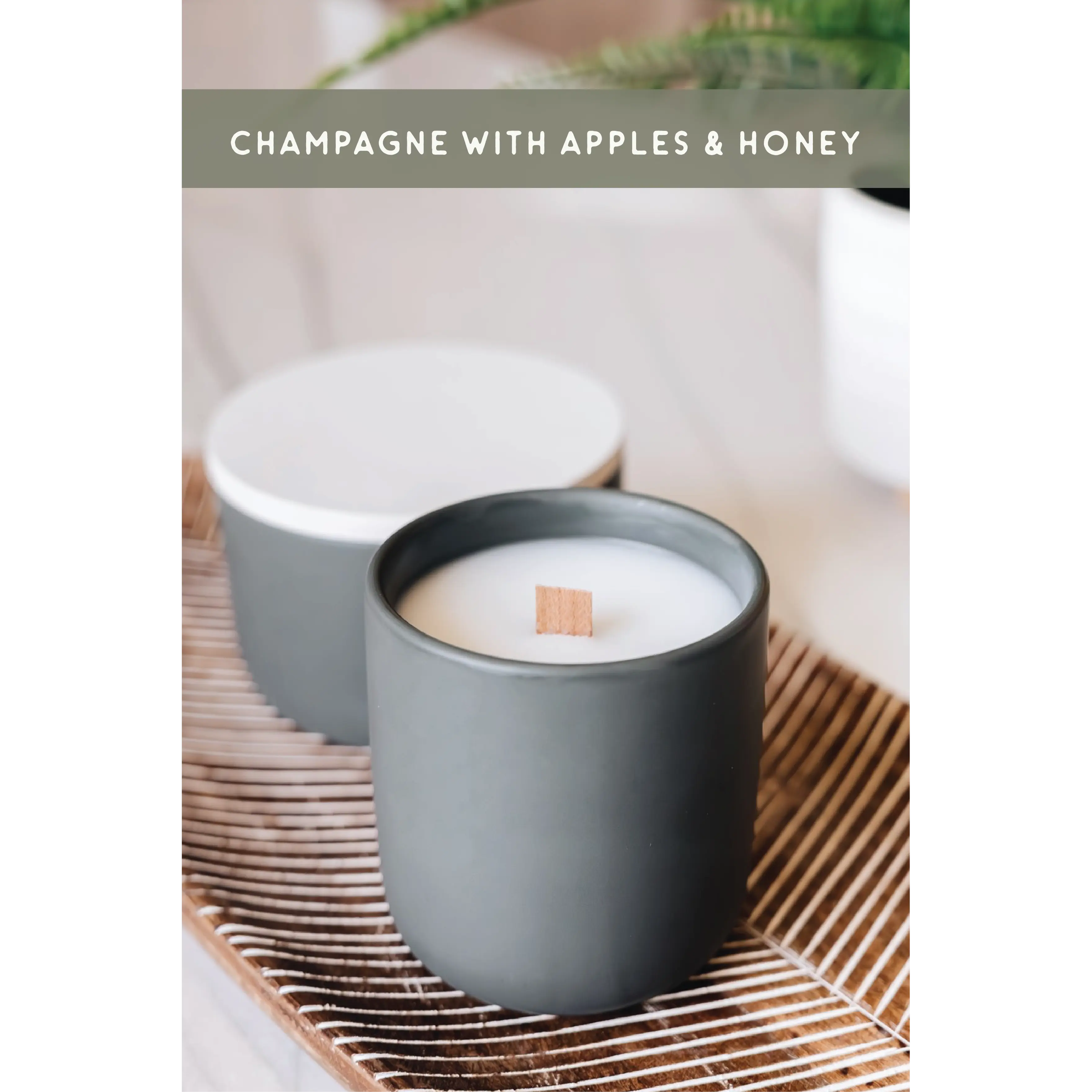 Champagne with Apples & Honey Candle