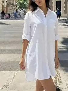 Women's Multifunctional Casual Shirt, Button Front Loose Top, Daily Streetwear Elegant, Comfortable and Stylish