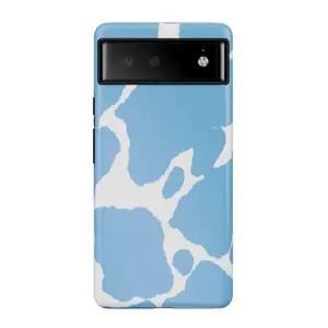 Current MOOd | Light Blue Cow Print Google Pixel Case