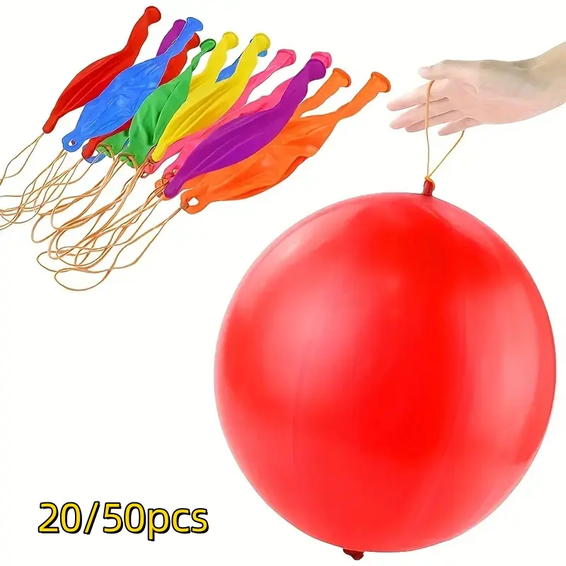 Punch Balloon Set, Pink Rubber Bands, Durable, Versatile Use, for Balloon Party Supplies, Birthday Decorations, Party Balloons Decorations, Party Favors, Outdoor Events, Multiple Options, Included Accessories