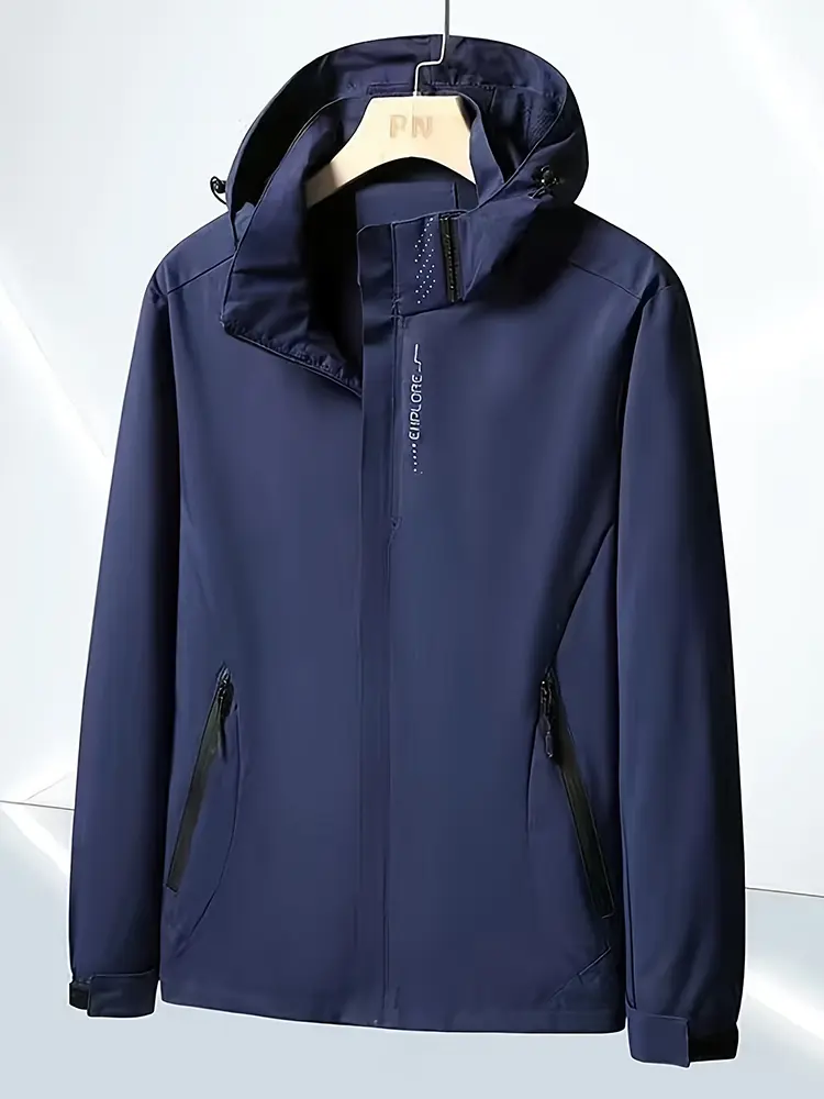 Men’s cargo casual sportswear windbreaker jacket; loose fit; hooded men’s windbreaker; men’s cycling and fishing apparel; casual sports fashion; mountaineering jacket/windbreaker; warm outdoor outerwear