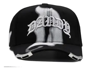 Dandy Hats Project 001 Negro Curved Visera Adjustable Snapback Cap