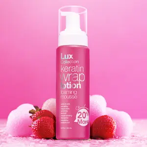 Lux Collection Keratin Wrap Lotion Foaming Mousse 9.6floz/284mL Lightweight Frizz Control Haircare Gel Wax