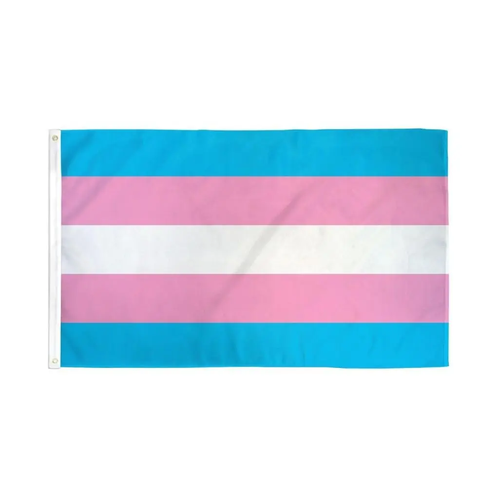 Transgender Polyester UltraBreeze Festive Flag, 3x5ft Wall Decor Banner, Home Party Backdrop with Vivid Print, Fade Resistance, Low-Wind Design, Festive Festive Flags