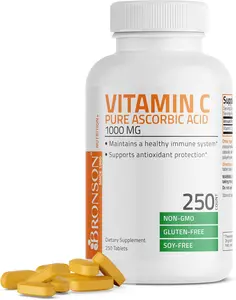Bronson Vitamin C 1000mg Tablets 250 Ct Daily Wellness Routine
