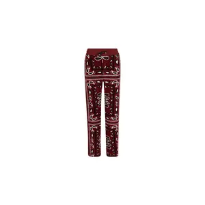 Printed Bandana Polar Fleece Pants "Red / Multi" MKP002 643