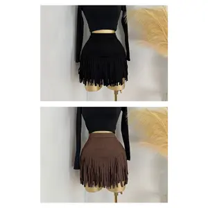 Cowgirl Fringe Suede Skirt