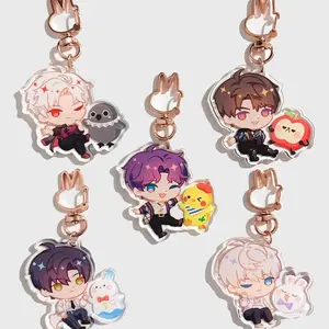 5 Different Styles Love and Deepspace Acrylic Keychains - Sylus, Caleb, Rafayel, Zayne, Xavier, LADS, Otome, Moonbuns Bag Charms
