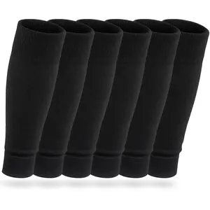 Vidroxin 3 Pairs Pre Cut Soccer Socks, Soccer Leg Sleeves Compatible With Grip Socks for Football Baseball Softball Rugby