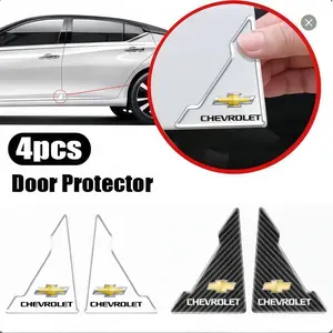 4pcs Car Door Corner Protectors, Anti-Scratch Door Edge Guards, Chevrolet Compatible, Universal Automotive Accessories
