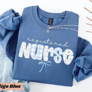 Registered Nurse Shirt or Sweatshirt, RN Graduation Gift, Cute Floral RN T-Shirt, Nurse Appreciation Gift