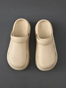 Women's Fashionable Solid Color Minimalist Clogs, Casual Comfortable Breathable Non-slip Clogs, Outdoor Sports Sandals for Beach Vacation, Outdoor Summer Slippers, Breathable Lightweight Clogs, Casual Shoes Clogs