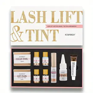 8-Week Luxe Lash & Brow Lift and Tint Kit - Achieve Salon-Quality, Long-Lasting Curl and Volume at Home with Easy DIY Application, Complete Tools, and Gentle Formula for All Skin Types-SASA