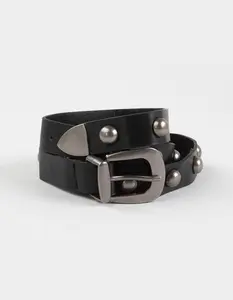 Raised Dome Belt, Black Raised Dome Belt, Black