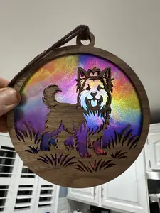 Yorkie Suncatcher for Sunny Window