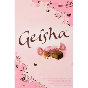 Fazer Geisha Milk Chocolates with Soft Hazelnut Filling Small Box 5.3 Oz 150g Imported from Finland Delightful Snack Rich Milk Chocolate Creamy Hazelnut Filling