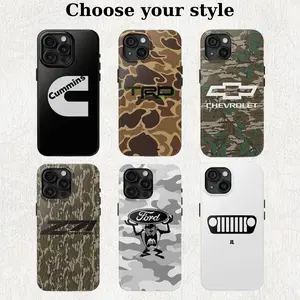 Off Road Camo Tough Phone Case - Truck Hunting Camo Phone Cover For iPhone 17/16/15/14/13/12/11/X Plus Pro Max Mini, Mens Gift