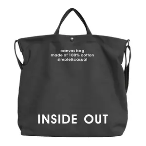 RIVERICH Inside Out Print Canvas Tote Bag for Men & Women - 3-in-1 Adjustable Crossbody/Shoulder/Handbag with Multiple Color Options, Versatile Unisex Everyday Purse Durable Cotton Canvas Perfect for work, travel, coffee runs, or casual