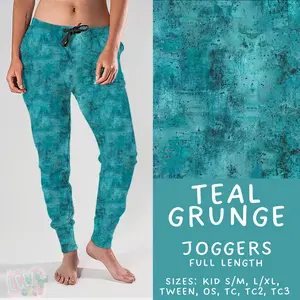 Batch #441 - Color Grunge - Closes 11/3 - ETA mid Dec - Teal Grunge Joggers