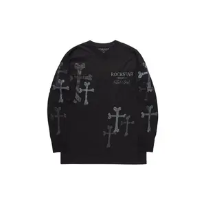 Tarise Black Long Sleeve Graphic T-Shirt