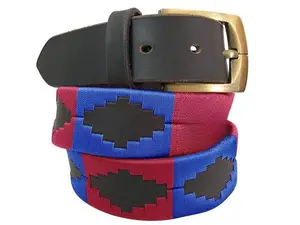 BELL VILLE Classic Polo Belt - Unisex Leather Belt with Brass Buckle for Formal & Casual Wear - 1.38" Width - Handcrafted for Durability & Style