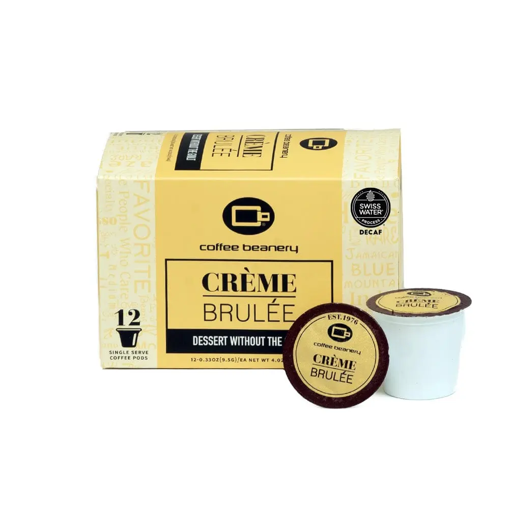 Creme Brulee Flavored Decaf Coffee Pods