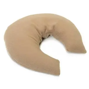 Hermell MO Buckwheat Crescent Pillow, Natural - 2 x 11 x 10 in.