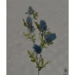 Faux Blue Sea Holly Flower