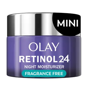 Olay Retinol 24 MAX Night Moisturizer - 24 Hour Hydration, Fine Lines, Wrinkles, Firming, Reducing Dark Spots, Pores, Trial Size, 0.5 oz Olay Retinol 24 MAX Night Moisturizer - 24 Hour Hydration, Fine Lines, Wrinkles, Firming, Reducing Dark Spots, Pores, Trial Size, 0.5 oz