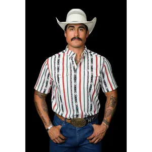 The Post in Green - Short Sleeve Snap