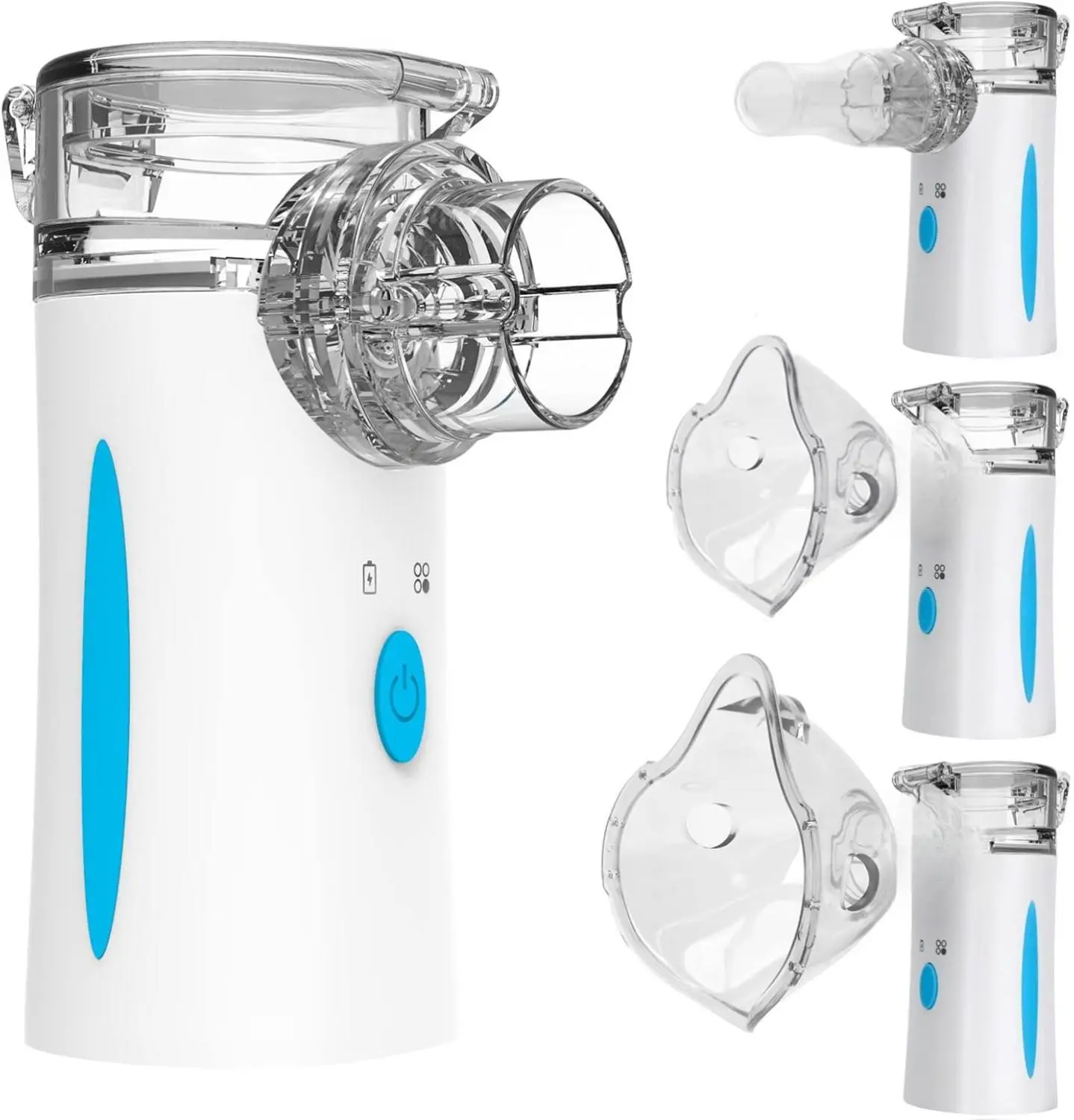 Ultrasonic Nebulizer - Nebulizers, Rechargeable Nebulizer Machine for Adults and Kids, Portable Nebulizer with Two Modes & Self-Cleaning Function for Breathing Problems