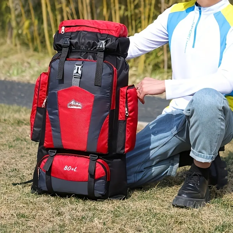 Large Capacity Lightweight 80L Hiking Backpack | Multi-Pocket Unisex Outdoor Climbing, Camping, Travel & Laptop Bag - TikTok Shop Large Capacity Lightweight 80L Hiking Backpack | Multi-Pocket Unisex Outdoor Climbing, Camping, Travel & Laptop Bag - TikTok Shop