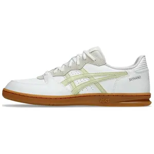 Comme des Garçons Homme Deux x Asics Skyhand Durable Men's Low-Top Casual Walking Trainer Footwear, White & Yellow Trending House White Official Shoes (Maison Mihara)