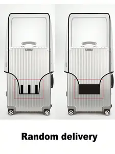 Unisex transparent luggage cover, luggage case cover, luggage protective cover, waterproof, stain-resistant, wear-resistant, sturdy and durable, transparent design, suitable for 20/24/28 inch luggage, perfect for travel enthusiasts