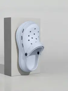 1 Pair Women's Soft-Soled Clogs, EVA Material Odor-Resistant, Soft Elastic Thick Cushion Sole, Dual-Use Sandals for Home & Outdoor Wear