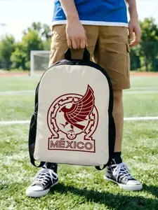 1PC Daypack Mexico Large Capacity Backpack Football Students For Gifts Harajuku Design Laptop Bag OutdoorBack to School Season Match Day Essentials