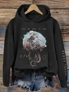 New Sleep Token Merch, Take Me Back To Eden Print Vintage Sweatshirt, Hoodie, Sleep Token Zip Hoodie S-5XL